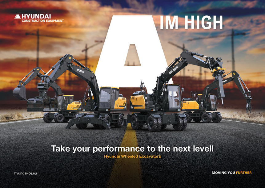 HYUNDAI CONSTRUCTION EQUIPMENT LANCIA I NUOVI ESCAVATORI GOMMATI SERIE A